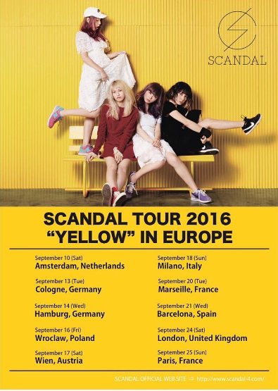 scandal tour 2016