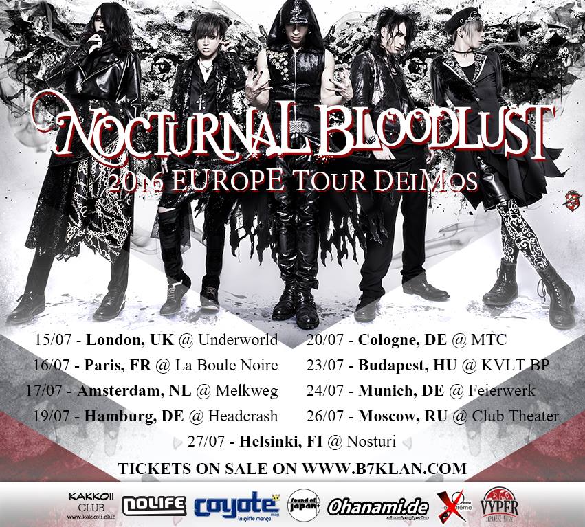 NOCTURNAL BLOODLUST 2016 EUROPE TOUR DEIMOS New Dates