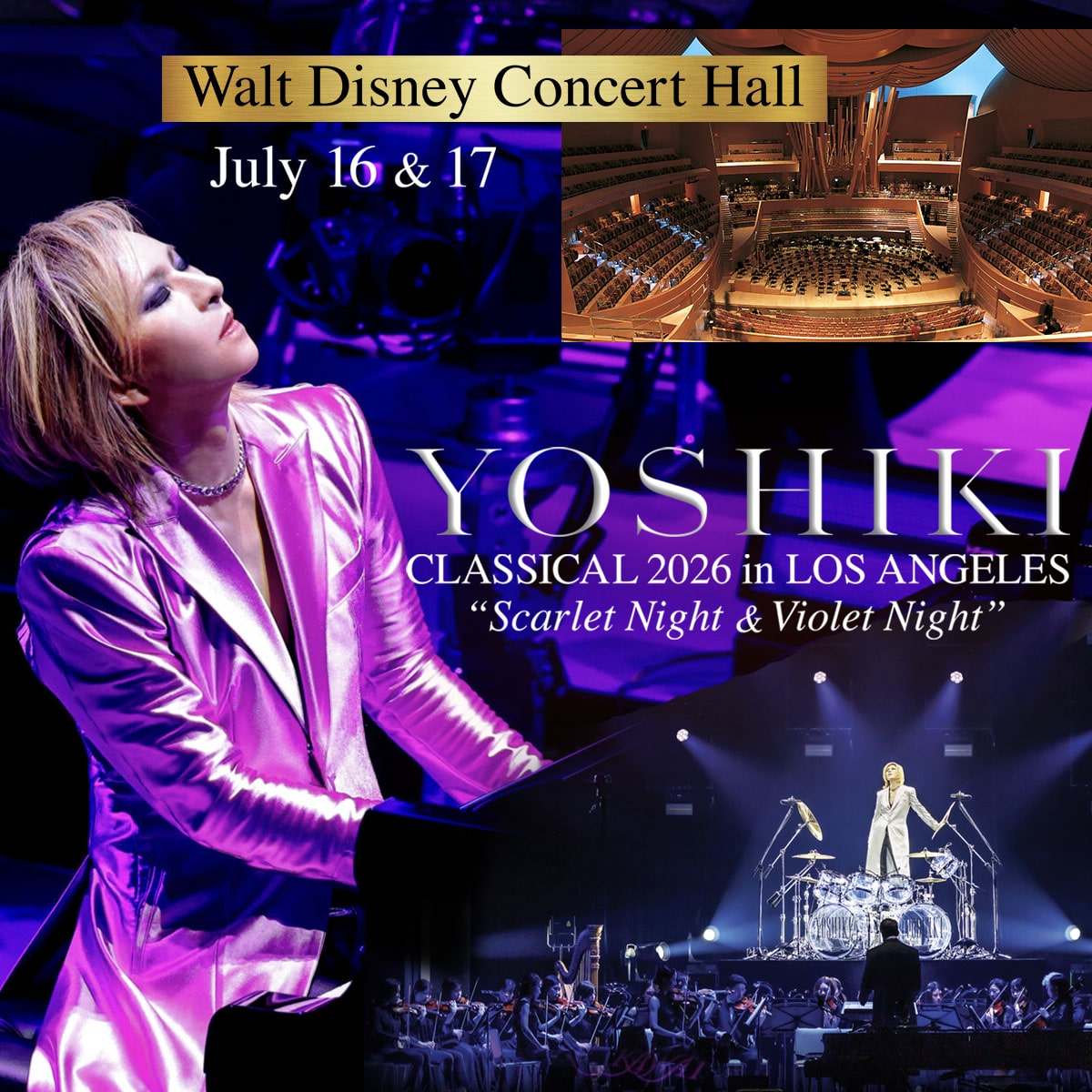 YOSHIKI CLASSICAL 2026 Scarlet Night and Violet Night